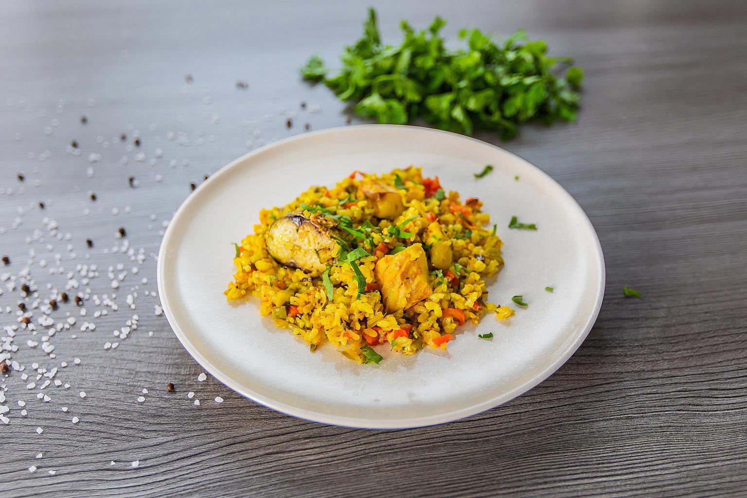 Рецепт рыбной паэльи