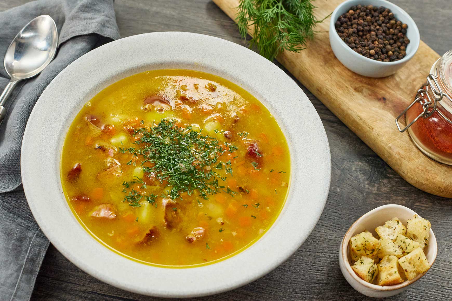 Ингредиенты для «Суп с фунчозой и креветками»: