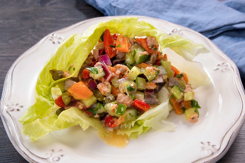 Овощной салат с тунцом - пошаговый рецепт с фото