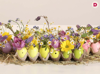 Мастер-класс: пасхальная композиция из весенних цветов