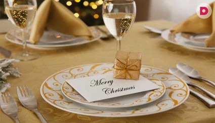 Новогодняя сервировка стола