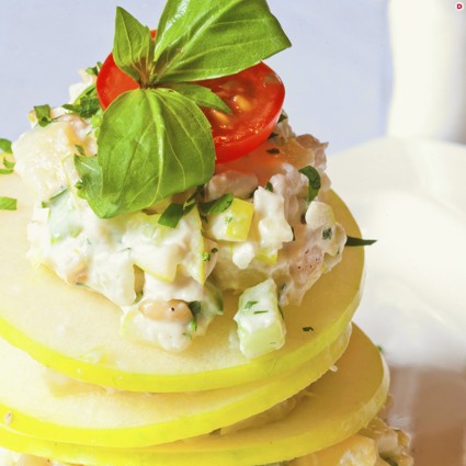 Постный салат оливье