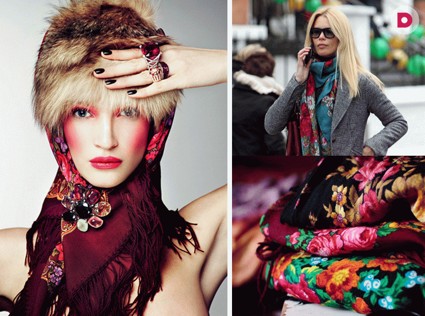 Модно: павлопосадские платки