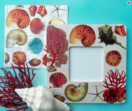 Как украсить фоторамку в технике декупаж: мастер-класс