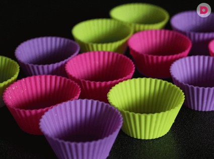 Разноцветные формочки для маффинов