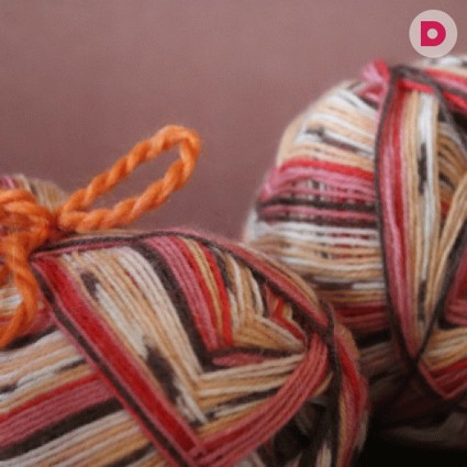 Учимся вязать из меланжевой пряжи