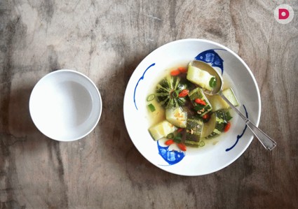 Готовим с ребенком: красивый кабачок