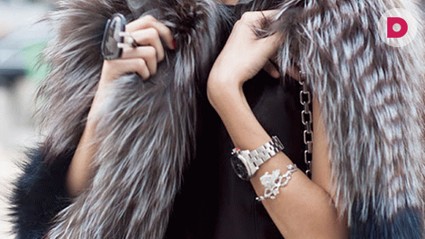 Меховой жилет – практичный тренд сезона