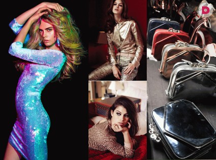 Цвет металла: на костюмах, платьях, жакетах…