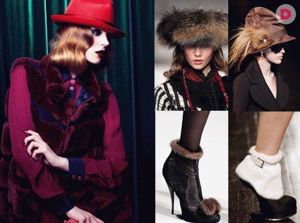 Меховые аксессуары: что выбрать и с чем носить