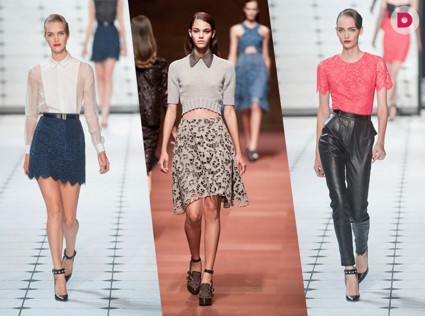 Кружево 2013: на платьях, юбках, заколках…