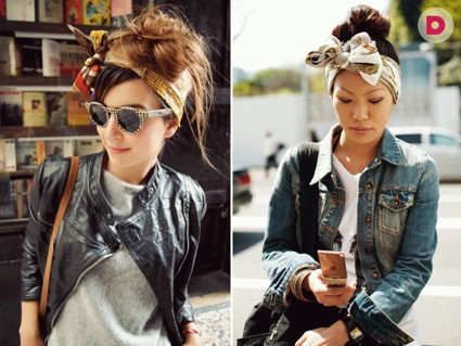 5 идей, как завязать платок на голову