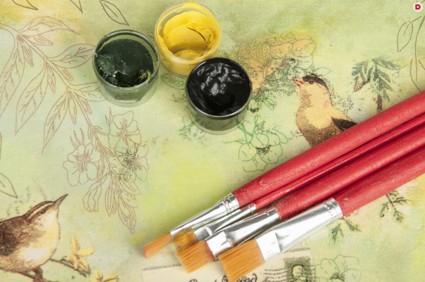 Техника декупажа на стекле