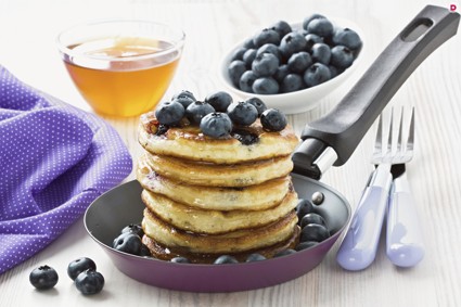 Шведские оладьи с черникой