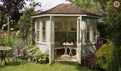 12 идей оформления садовой беседки