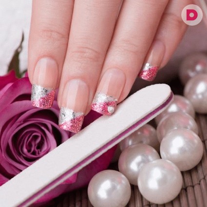 Мастер-класс: арт-френч. Френч из блесток