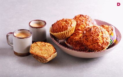 Фруктово-овощная выпечка: яблочно-морковные кексы