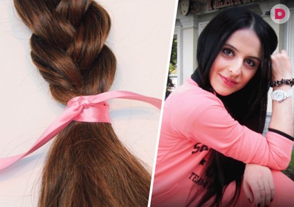 Модные прически с Соней: прическа с лентой