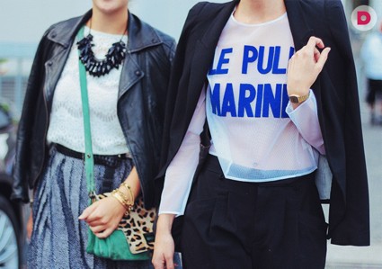 Модные принты: аппликации и надписи