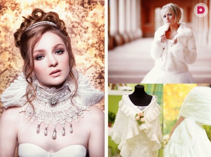 Меховые манто для невест