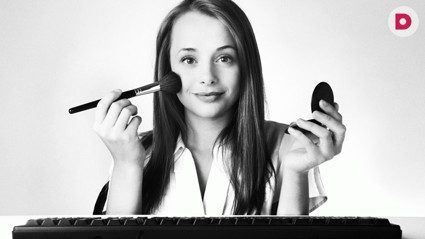 С макияжем или без?