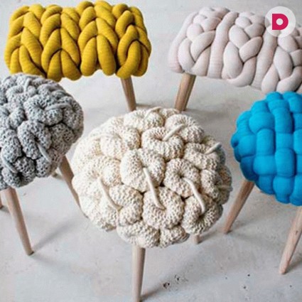 Трикотаж для мебели: красиво, уютно, тепло