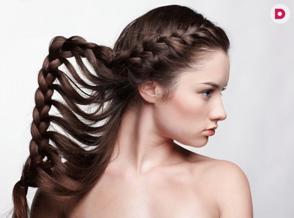 Быстрая прическа для длинных волос