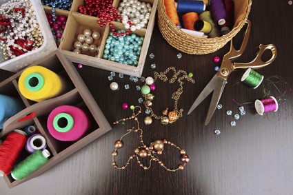 Как сделать бусы из ткани своими руками