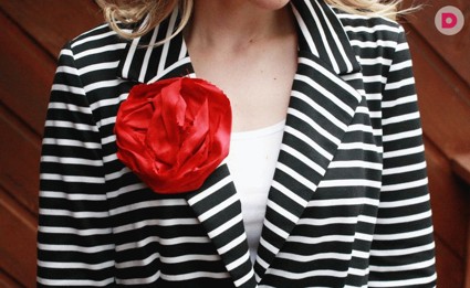 Цветок-брошь своими руками