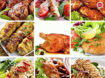 Обед из 4 блюд: курица