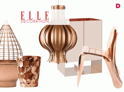 Тренд недели: блестящая медь в интерьере