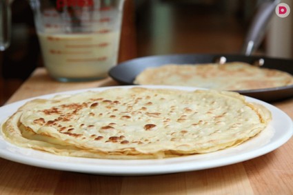 Рецепт блинчиков без яиц