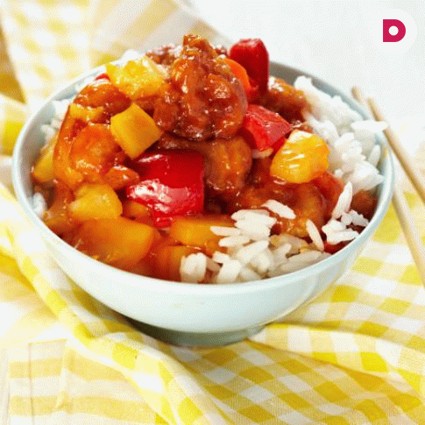 Любителям китайской кухни: курица в кисло-сладком соусе