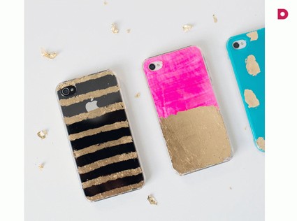 Мастер-класс: как сделать золотой чехол для телефона