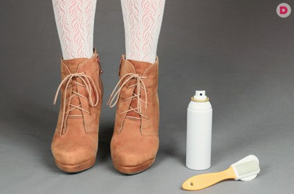Самостоятельная чистка замшевых сапог