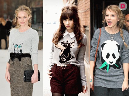 Модно: свитера с изображением животных