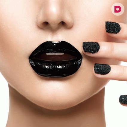 Черная помада - революция в мире моды