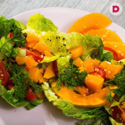 Готовим салаты из сырой тыквы