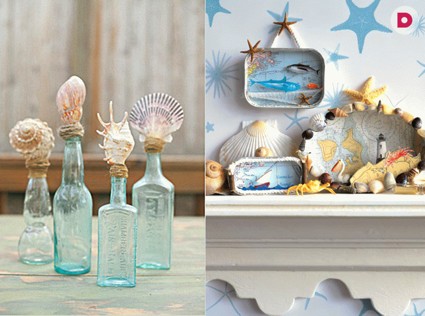 6 простых идей декорирования предметов интерьера сувенирами с моря