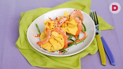 Узелки из кокосовых блинчиков