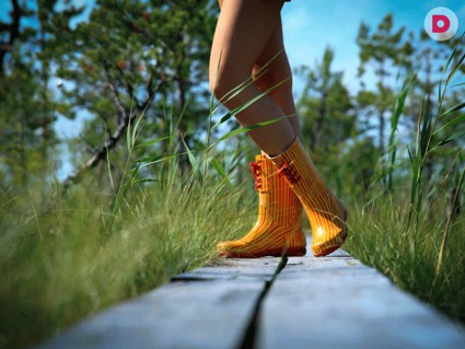 Резиновые сапоги: стильные варианты комплектов 