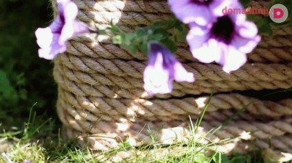 Видео мастер-класс: веревочный контейнер для сада