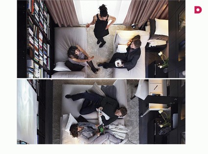 Как обустроить спальню и гостиную в одной комнате