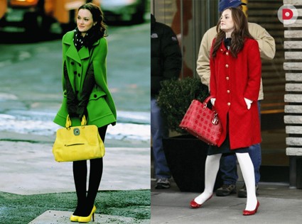 Тренд осени 2012: цветные колготки