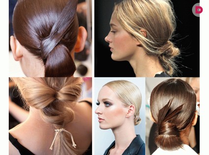 Прическа с петлей для волос