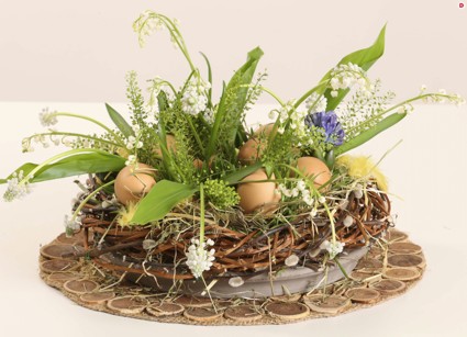 Мастер-класс: пасхальная композиция «Весенняя полянка»