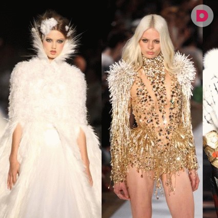 Haute couture в Париже: красная помада, цветная подводка и smoky