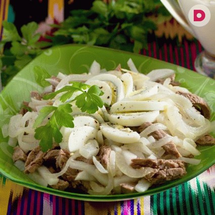 Блюда узбекской кухни: салат «Ташкент»