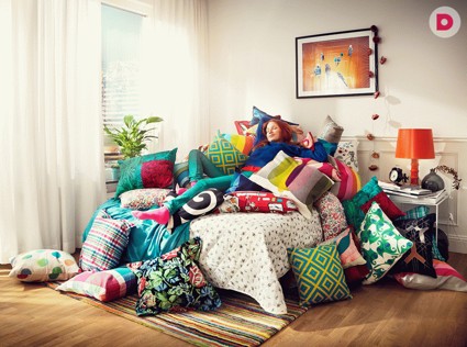 25 подушек в интерьере