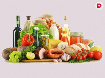 Инфографика: таблица калорийности продуктов